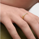 Anillo Gloss PDPAOLA Plata con Baño de Oro 18K con Circonitas | AN01-E90