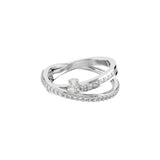 Anillo Hyperbola SWAROVSKI Tallas Mixtas Blanco con Baño de Rodio | 5691229