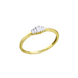 Anillo LECARRÉ Oro Degradé con Diamantes Baguette | GA130OA
