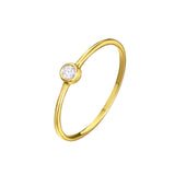 Anillo Mujer LECARRÉ Oro Amarillo con Diamante | GA014OA