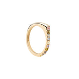 Anillo Oda Multicolor PDPAOLA Plata con Baño de Oro 18K | AN01-E89