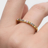 Anillo Oda Multicolor PDPAOLA Plata con Baño de Oro 18K | AN01-E89