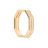 Anillo PDPAOLA Olympia Plata Baño Oro | AN01-A06