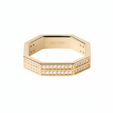Anillo PDPAOLA Olympia Plata Baño Oro | AN01-A06