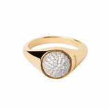 Anillo PDPAOLA Pavé Moon Plata Baño Oro | AN01-B21