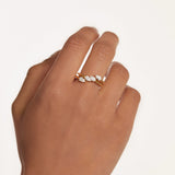 Anillo PDPAOLA Terra Plata Baño Oro | AN01-861