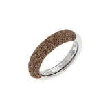 Anillo PESAVENTO Polvere di Sogni Marrón Plata Baño Oro Blanco | WPSCA062