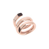 Anillo PESAVENTO Polvere di Sogni Marrón Plata Baño Oro Rosa | WPLVA2182/M