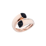 Anillo PESAVENTO Polvere di Sogni Negro Plata Baño Oro Rosa | WPLVA2175