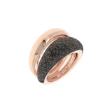 Anillo PESAVENTO Polvere di Sogni Marrón Plata Baño Oro Rosa | WPLVA643