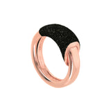 Anillo PESAVENTO Polvere di Sogni Negro Plata Baño Oro Rosa | WPLVA2231