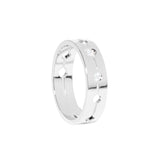 Anillo Pulse Dinh Van Oro Blanco 18K y Diamantes | 228512