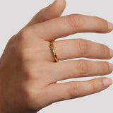 Anillo PDPAOLA Rainbow Wing Plata Baño Oro | AN01-C10