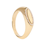 Anillo PDPAOLA Sello Lace Plata Baño Oro | AN01-629