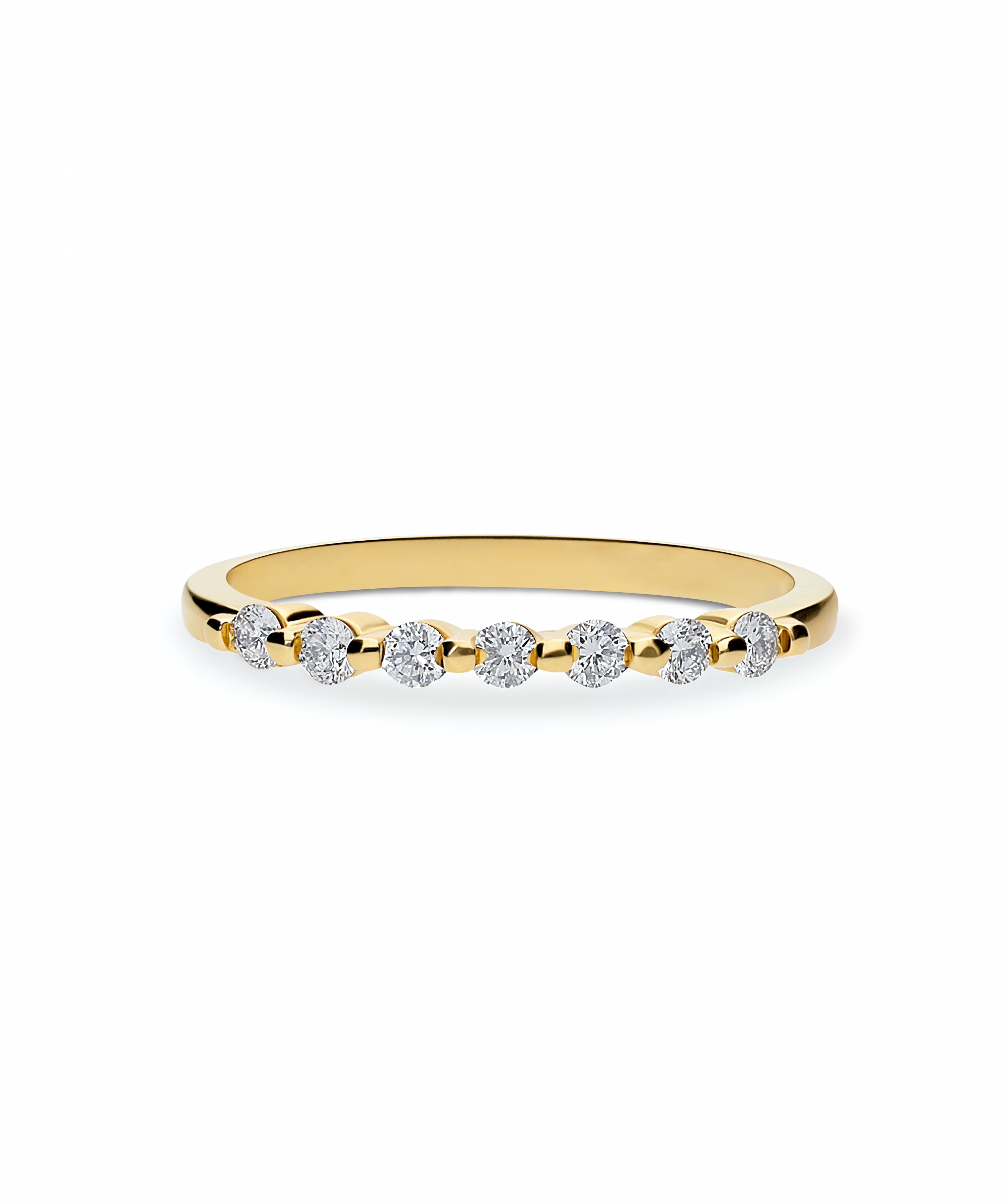 imagen de anillo fino oro amarillo de 18k con diamantes en línea