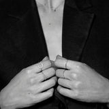 Anillo LeCarré Motivo de Cruz Oro y Diamantes