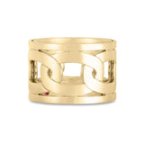 Anillo Roberto Coin Navarra Oro Amarillo Ancho