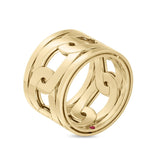 Anillo Roberto Coin Navarra Oro Amarillo Ancho