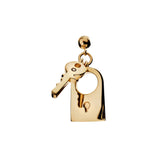 Charm Colgante Candado y Llave PDPAOLA Plata con Baño de Oro 18K | CH01-294-U