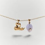 Charm Cisnes Corazón PDPAOLA Oro | CH01-310-U