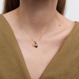 Charm Colgante Sodalita Intuition PDPAOLA Plata con Baño de Oro 18K | CH01-259-U