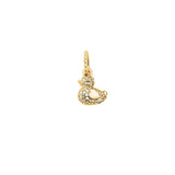 Colgante AGATHA París Patito Pavé Dorado | 02880339-137-TU