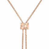Collar Corbata Bee de Chaumet Oro Rosa 18K y Diamantes | 085201