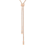 Collar Corbata Bee de Chaumet Oro Rosa 18K y Diamantes | 085201