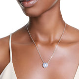 Colgante Swarovski Idyllia con Flor en Azul y Blanco - 5680013