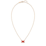 Colgante Chaumet Jeux de Liens Oro Rosa 18K y Cornalina | 085108