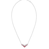 Colgante Chaumet Joséphine Aigrette Oro Blanco 18K Rubíes y Diamantes | 085531
