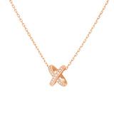 Colgante Chaumet Jeux de Liens Oro Rosa 18K y Diamantes | 082216