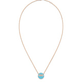 Colgante Chaumet Jeux de Liens Harmony S Oro Rosa 18K Turquesa y Diamantes | 084956