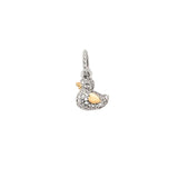 Colgante AGATHA París Patito Pavé Amuleto Cristal Plateado | 02853536-136-TU