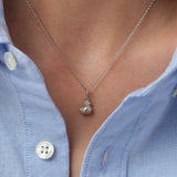 Colgante AGATHA París Patito Pavé Amuleto Cristal Plateado | 02853536-136-TU