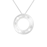 Colgante Dinh Van Pulse Oro Blanco y Diamantes 18K | 728512