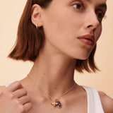 Colgante AGATHA París Talismans Amatista y Dorado | 2880096-058-TU