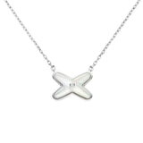 Colgante Chaumet Jeux de Liens Oro Blanco Nácar y Diamante | 083161