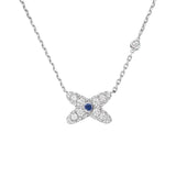 Colgante Chaumet Jeux de Liens Oro Blanco Zafiro y Diamantes | 085454