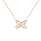 Colgante Chaumet Jeux de Liens Oro Rosa y Diamante | 085800