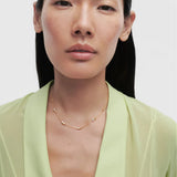 Collar Becca PDPAOLA Plata con Baño de Oro 18K y Circonitas Blancas | CO01-A21-U