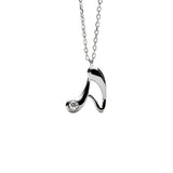 Collar con Colgante inicial A PDPAOLA Plata Baño Rodio | CO02‑B74‑U