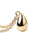 Collar PDPAOLA Mini Drop Plata Baño Oro | CO01-497-U