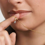 Collar Gargantilla Lava PDPAOLA Plata con Baño de Oro 18K y Circonitas Blancas | CO01-819-U