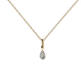 Collar Gargantilla Lava PDPAOLA Plata con Baño de Oro 18K y Circonitas Blancas | CO01-819-U