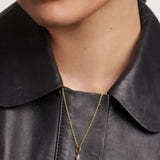 Collar Gargantilla Lava PDPAOLA Plata con Baño de Oro 18K y Circonitas Blancas | CO01-819-U