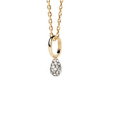 Collar Gargantilla Lava PDPAOLA Plata con Baño de Oro 18K y Circonitas Blancas | CO01-819-U