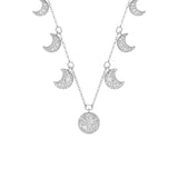 Collar Gargantilla Luna SWAROVSKI Blanco Baño de Rodio | 5666178