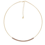 Collar Gargantilla PESAVENTO Polvere di Sogni Champán Plata Baño Oro Amarillo | WPSCG155