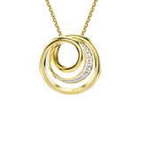 Collar Hyperbola SWAROVSKI Talla Redonda Blanco Baño Tono Oro | 5740410